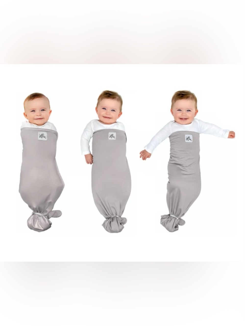 The Ollie Swaddle - Moisture-Wicking Sleep Sack - Grey
